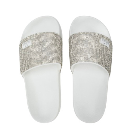 Slippers strass beach donna Sun68 01 bianco DS26SU21 X36202