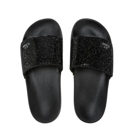 Slippers strass beach donna Sun68 11 nero DS26SU22 X36202