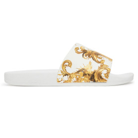 Slippers donna Versace Jeans Couture bianco DS26VE02 80VA3SQ3 ZS365 G03