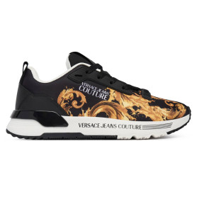Sneaker donna Versace Jeans Couture printed nylon black DS26VE08 80VA3SAA ZSE00 G89