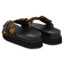 Slippers donna Versace Jeans Couture zeppa nero DS26VE09 80VA3SM5 ZS175 G89