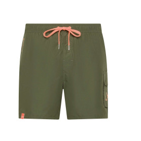 Costume Sun68 Shorts swim pant with pocket verde militare ES26SU02 H35105