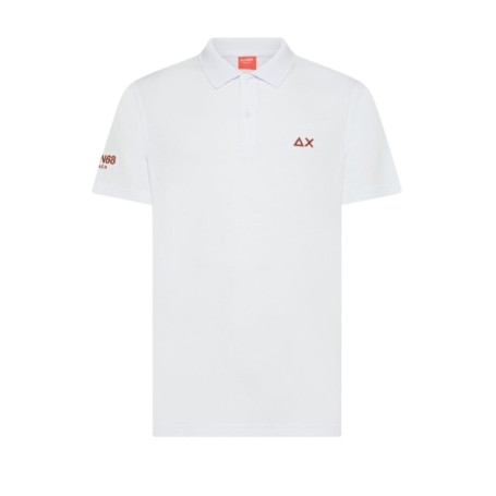 Polo jersey uomo Sun68 01 bianco ES26SU08 A36160