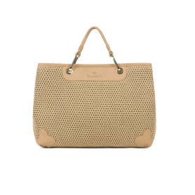 Borsa a mano con tracolla Braccialini Beth tricot biscotto BS26BR05 B18870