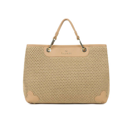 Borsa a mano con tracolla Braccialini Beth tricot biscotto BS26BR05 B18870