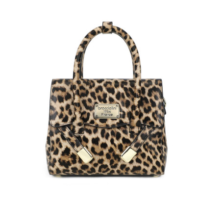 Borsa donna Braccialini mano/ tracolla Sara leopard BS26BR10 B19080