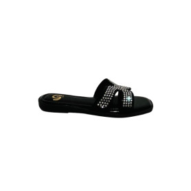 Scarpe donna Gold&gold ciabatta in tessuto colore nero DS26GG37 FL278