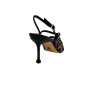 Scarpe donna Gold&gold décolleté tallone aperto tc 80 caffè DS26GG40 GD413