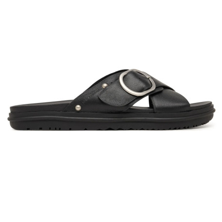 Sandalo donna EMU Ebony pelle black DS26EM02 W13247