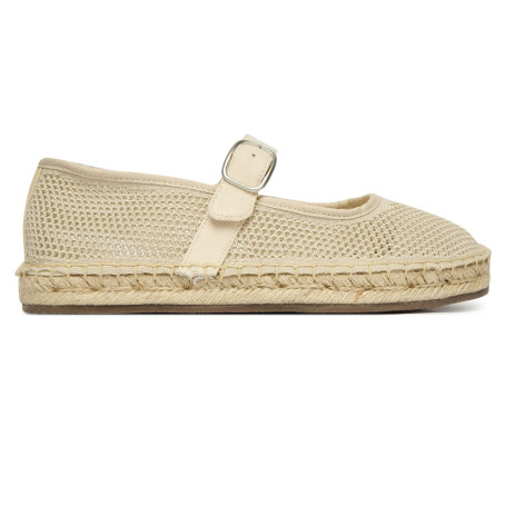 Scarpe donna EMU ballerina espadrillas Tess beige DS26EM03 W13275