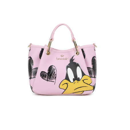 Borsa a mano/tracolla Braccialini Amy Looney tunes rosa BS26BR12 LT266