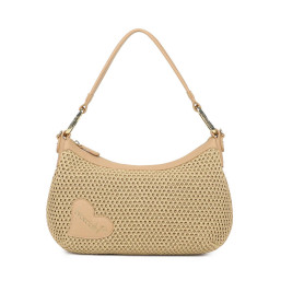 Borsa hobo con tracolla Braccialini Beth tricot biscotto BS26BR35 B18872