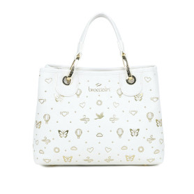 Borsa a mano/ tracolla Braccialini Beth strass bianco BS26BR38 B18881