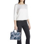 Borsa a mano Braccialini Queen tote small blu butterfly BS26BR42 B18920