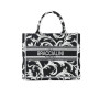 Borsa a mano Braccialini Queen tote small ramage nero BS26BR45 B18920