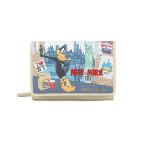 Portafoglio Braccialini Cartoline Looney tunes beige AS26BR01 LT260