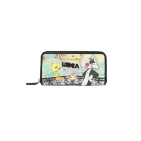 Portafoglio zip around Braccialini Cartoline Looney tunes multicolore AS26BR02 LT257_126