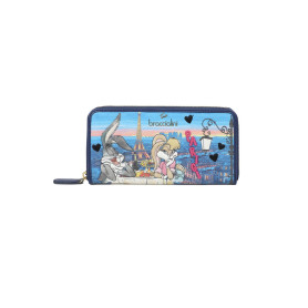 Portafoglio zip around Braccialini Cartoline Looney tunes multicolore AS26BR03 LT258_126