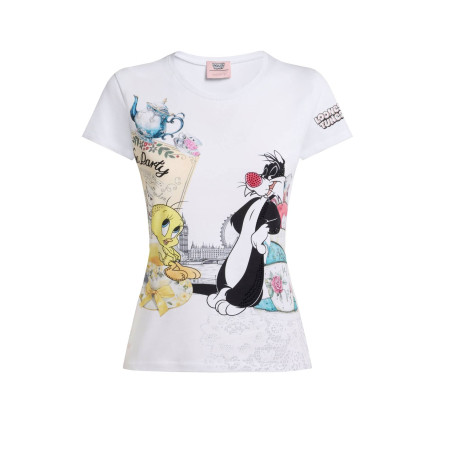 T-shirt donna Braccialini bianco ES26BR01 LTTOP24