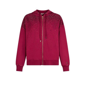 Felpa aperta donna Liu Jo con zip scartet/waterfall ES26LJ45 TA6196 JS008