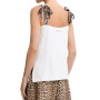 Top donna Liu Jo bianco con fiocchi animalier ES26LJ58 VA6114 JS360 S9740