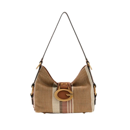 Borsa donna Guess a mano/spalla Camden mini cognac multicolor BS26GU205 AB930872
