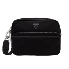 Borsa Guess tracolla uomo Milano top zip black UBS26GU37 HMMINYP6122