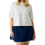 T-shirt donna Guess con strass logo 4G bianco ES26GU71 V6GI18K2985 G056