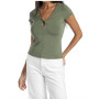 Top donna Guess Emmie pearl oyster verde militare ES26GU75 W6GP37K3252 A838