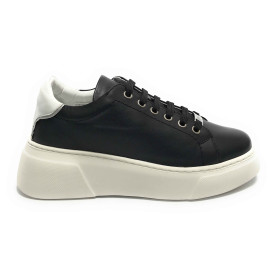 Scarpe donna Liu-Jo sneaker Andie 718 in pelle black DS24LJ26 4A4717 P0062