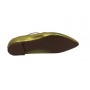 Scarpe donna Elite ballerina a punta con laccio alla caviglia in pelle colore gold DS22EL02 S11034