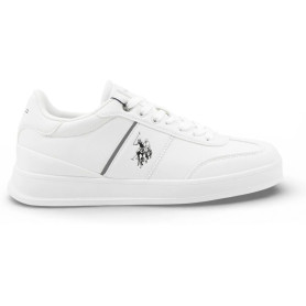 Sneaker uomo U.S. POLO Campy004 in ecopelle white US26UP08