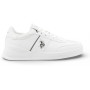 Sneaker uomo U.S. POLO Campy004 in ecopelle white US26UP08