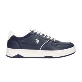 Sneaker uomo U.S. POLO Yper005 in ecopelle/tessuto blu US26UP07