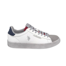 Sneaker uomo U.S. POLO Brayan001 in ecopelle white/blu US26UP09
