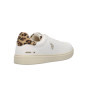 Sneaker U.S. POLO donna Marlyn001 in ecopelle white/leopard DS26UP15