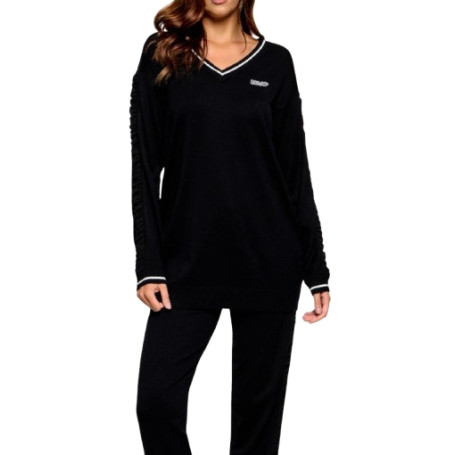 Maglione donna Liu Jo nero/bianco E27LJ08 TF6260 MS49I A3521