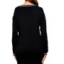 Maglione donna Liu Jo nero/bianco E27LJ08 TF6260 MS49I A3521