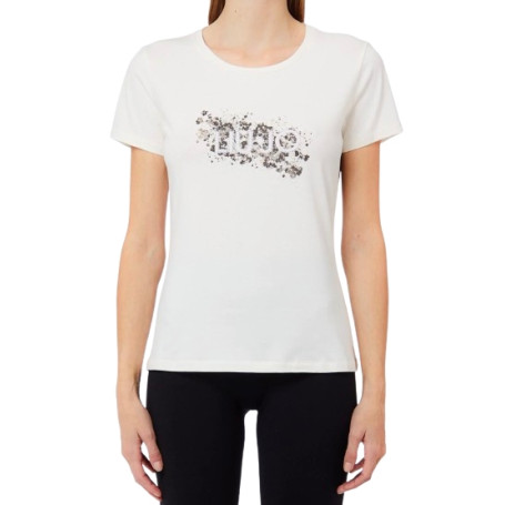 T-shirt donna Liu Jo bianco lana E27LJ03 TF6238 JS003 L92785