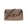Borsa donna Guess Lindsey latte logo/ brown B27GU09 SG974921