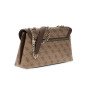 Borsa donna Guess Lindsey latte logo/ brown B27GU09 SG974921