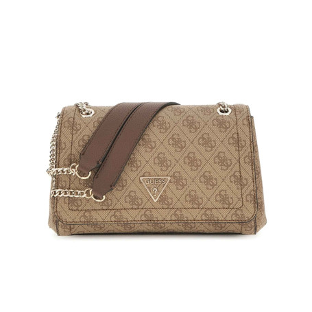 Borsa donna Guess Noelle II latte/ brown multilogo B27GU30 BG967221