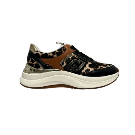 Sneaker donna Liu-Jo Stardust 01 black/ animalier D27LJ09 BF6029 TX549 S19C1