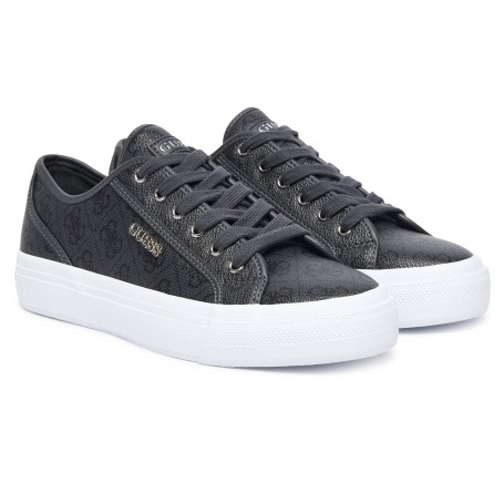 Scarpe donna sneaker Guess Jelexa10 in ecopelle coal logo D27GU06 FLTJ10FAL12