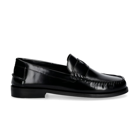 Scarpe uomo mocassino Guess in pelle Rossio nero U27GU04 FMPROSLEA14