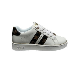 Scarpe donna sneaker Guess Barlie white/brown D27GU08 FLTBRLELE12