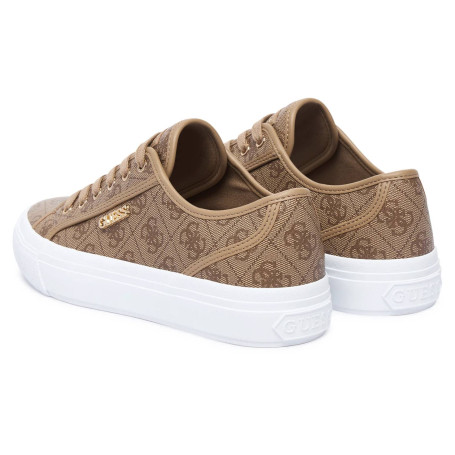 Scarpe donna sneaker Guess Jelexa10 in ecopelle milk logo D27GU12 FLTJ10FAL12