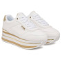 Scarpe donna sneaker Guess Hansin4 white/platino D27GU17 FLJHN4ELE12