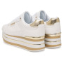Scarpe donna sneaker Guess Hansin4 white/platino D27GU17 FLJHN4ELE12