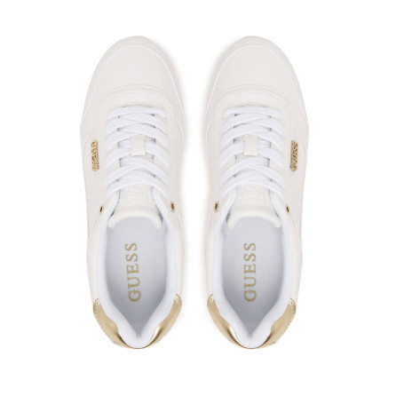 Scarpe donna sneaker Guess Hansin4 white/platino D27GU17 FLJHN4ELE12
